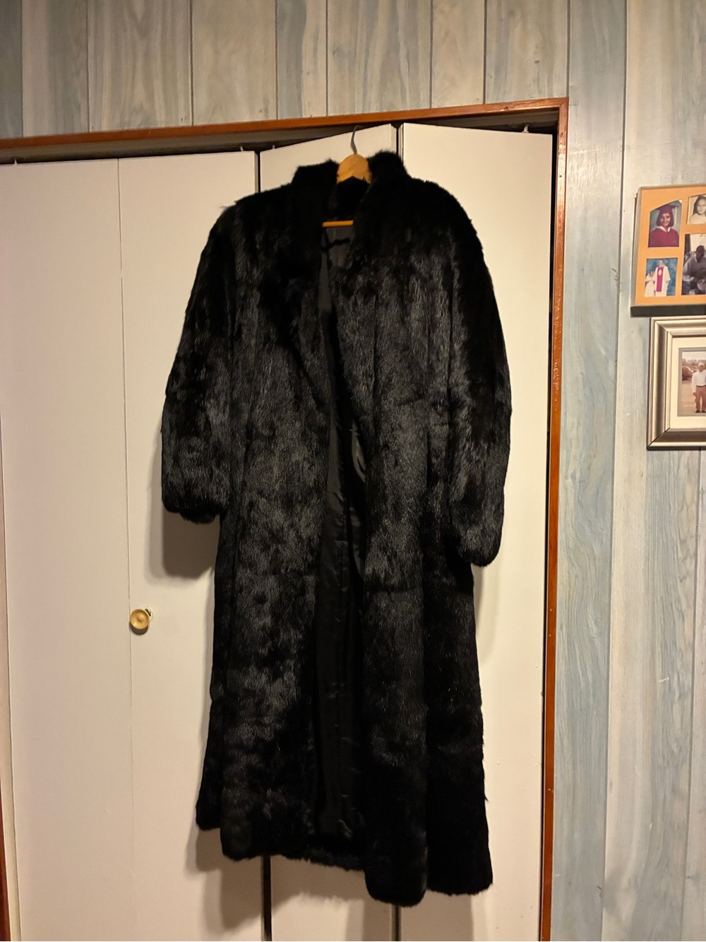 Long Black Faux Fur Coat for Women - Luxe Winter Cape